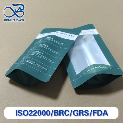 Sacchetti per imballaggio alimentare stand-up PE con finestra, larghezza 10cm-50cm