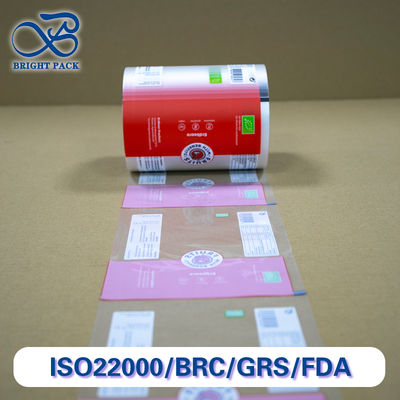 Film congelato riciclabile e compostabile con stampa personalizzabile e superficie trasparente per imballaggi alimentari.