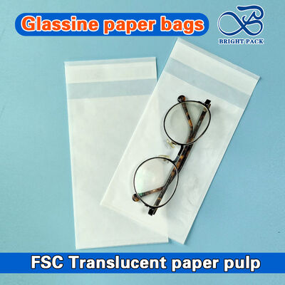 Sacchetti di carta di vetro riciclabili, ecologici, resistenti al grasso, visibilità chiara, ideali per l'artigianato alimentare