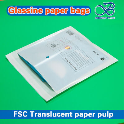 Sacchetti di carta di vetro personalizzabili biodegradabili al 100% ad alta trasparenza per imballaggi ecologici