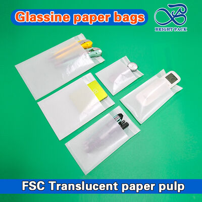 Sacchetti in carta glassine riciclabili ed ecologici personalizzabili con stampa all'ingrosso per imballaggi sostenibili