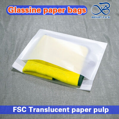 Sacchetti in carta glassine riciclabile ecologica con stampa logo personalizzata e protezione antigrasso per pasticceria e confezioni regalo