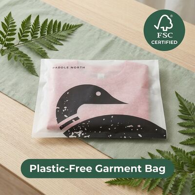 Sostenibile per borsa di vetro certificata Neutrale in carbonio Abbigliamento di lusso Imballaggio Abbigliamento Eco Designer Abbigliamento UE Custom OEM Digital Fur