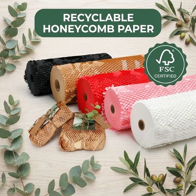 Carta Kraft da nido di miele riciclabile eco-compatibile per imballaggi regalo e cuscinetti per consegne